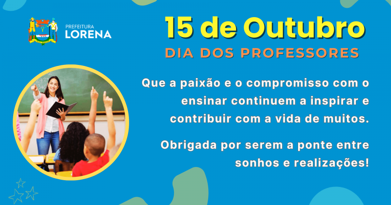 15 Outubro - Dia dos Professores